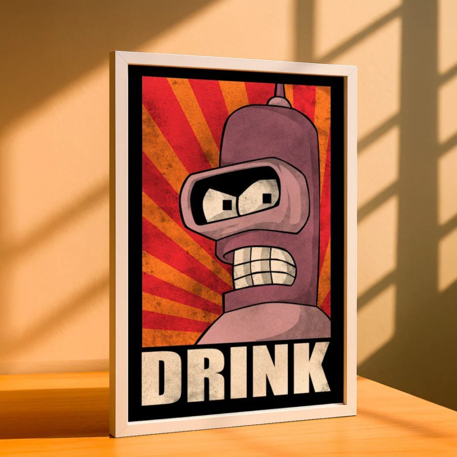 Cuadro de Bender - Futurama