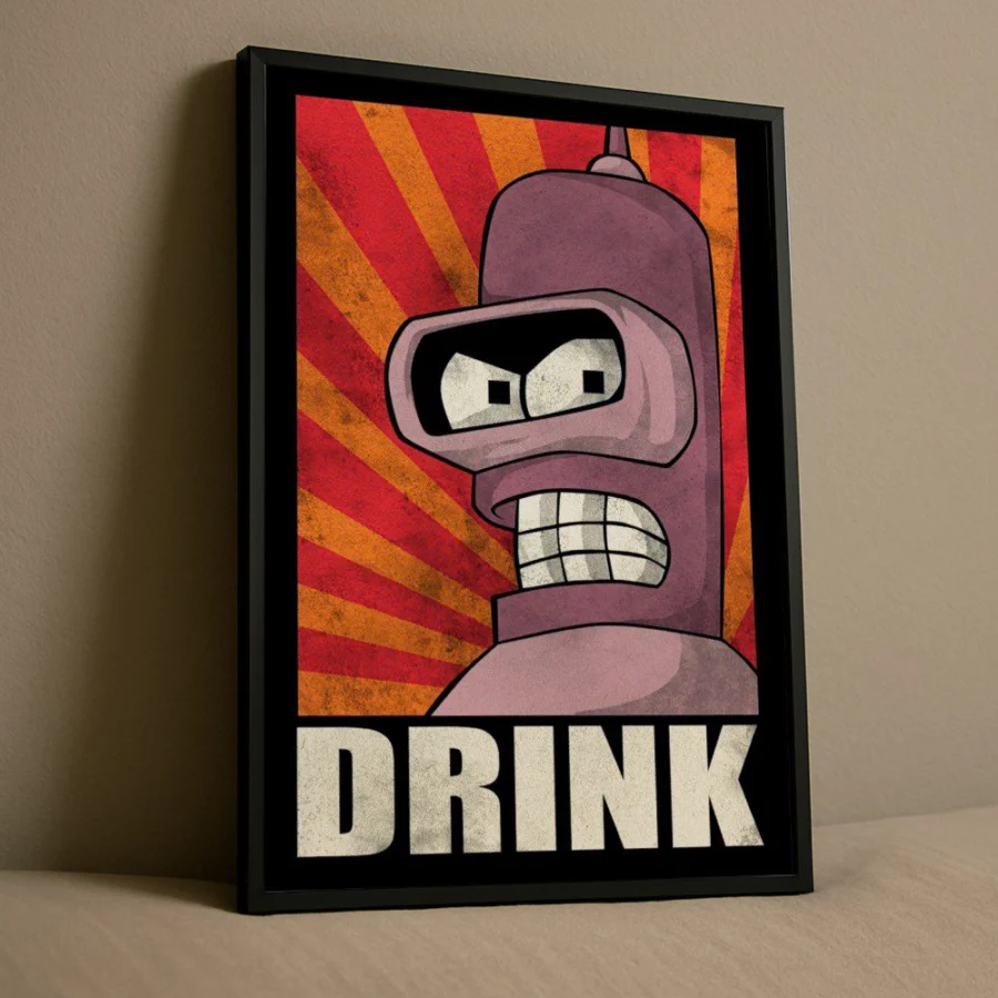 Cuadro de Bender - Futurama