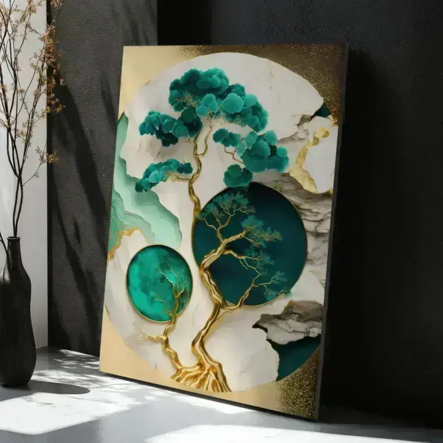 Cuadro de Bonsai Abstracto arte