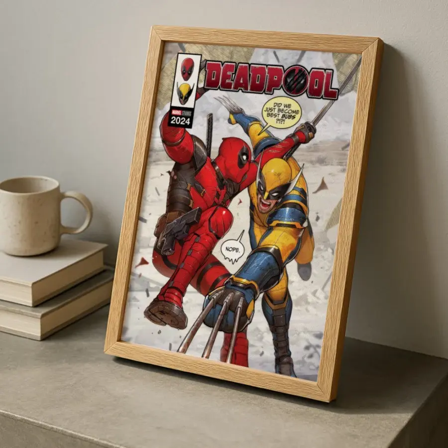 Cuadro de Deadpool y Wolverine Comic