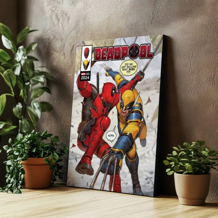 Cuadro de Deadpool y Wolverine Comic