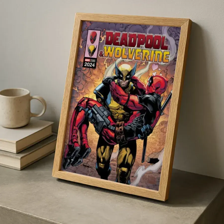 Cuadro de Deadpool y Wolverine Comic