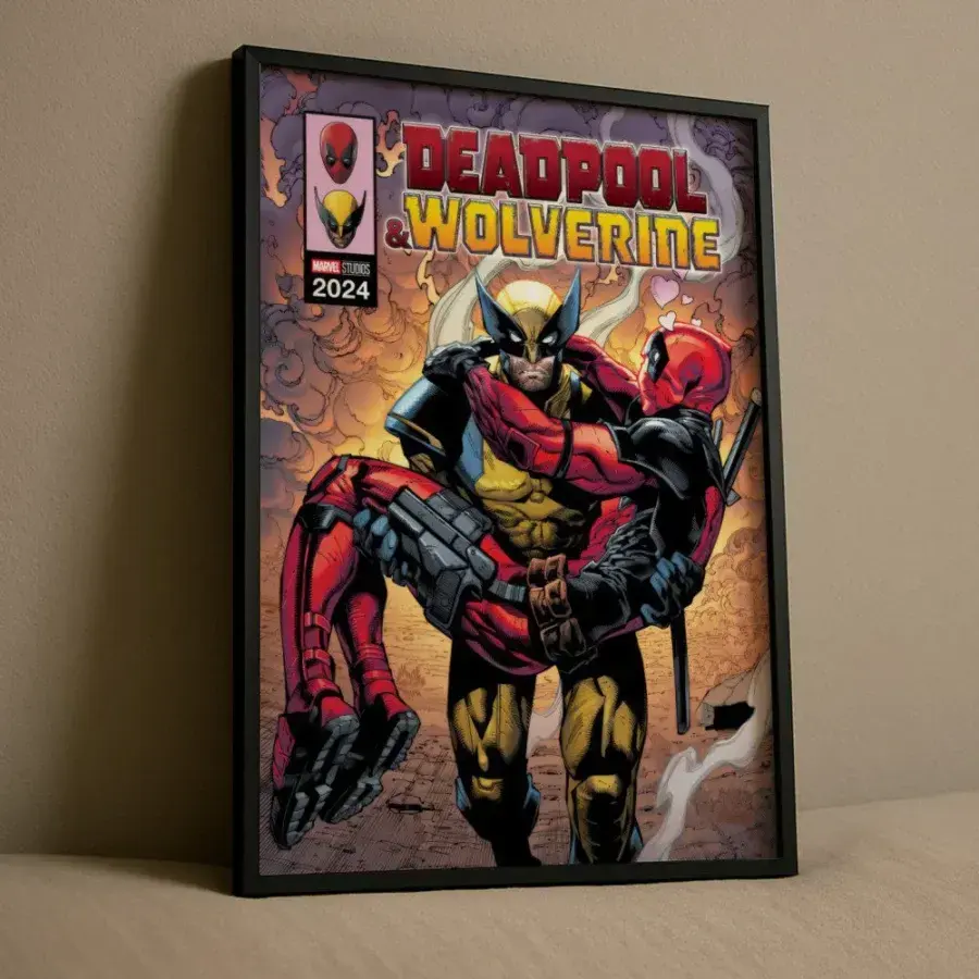 Cuadro de Deadpool y Wolverine Comic