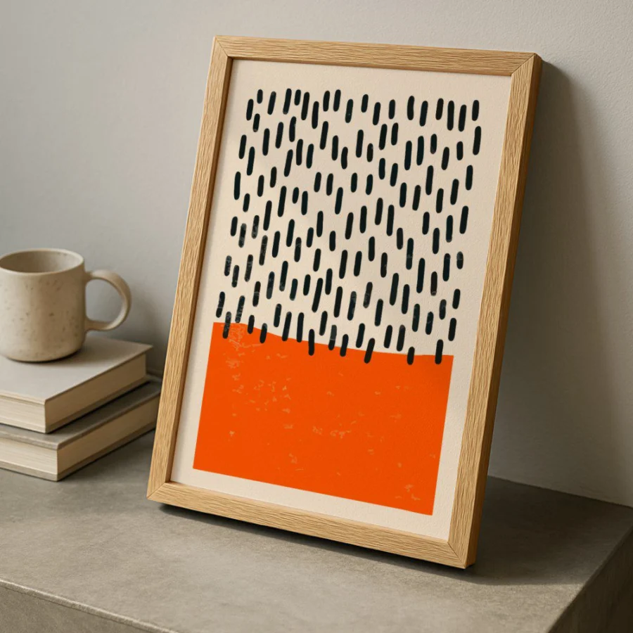 Cuadro Deco Naranja