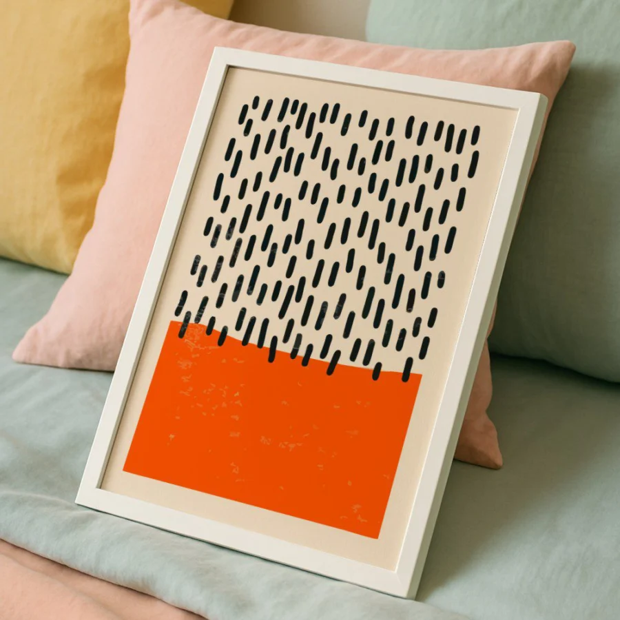 Cuadro Deco Naranja