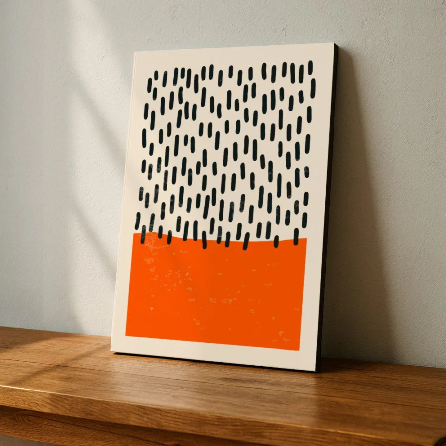 Cuadro Deco Naranja