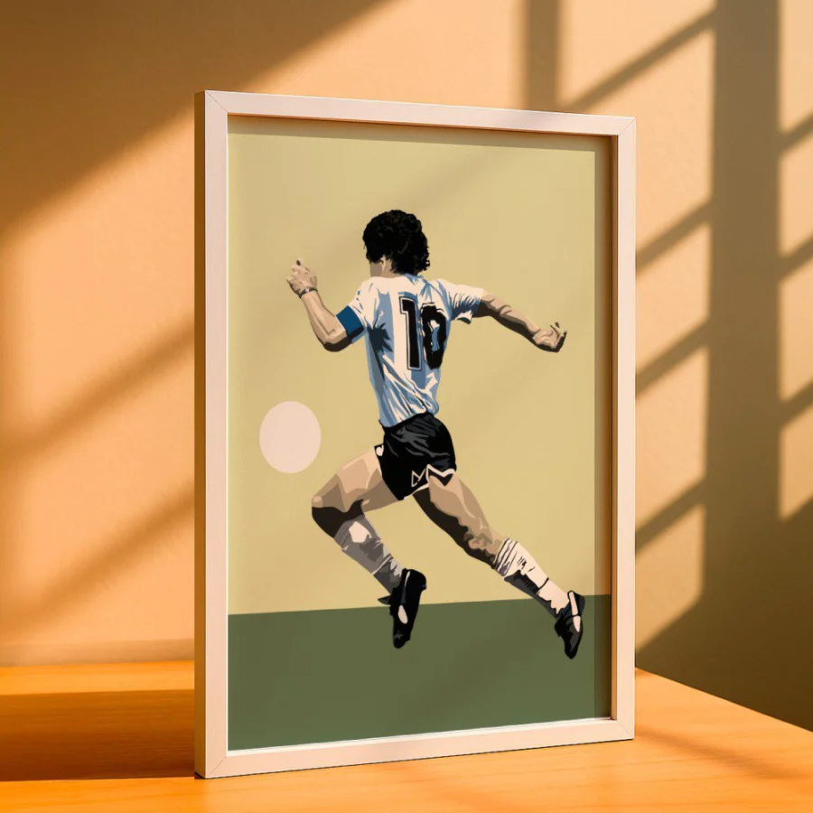 Cuadro de Diego Maradona