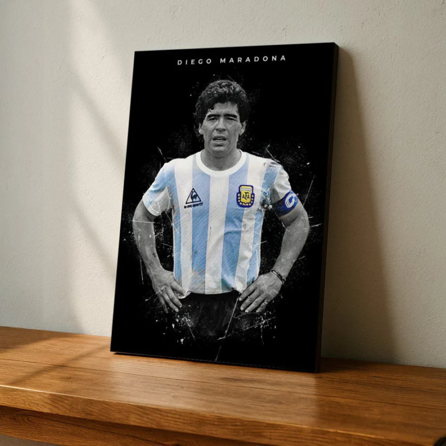 Cuadro de Diego Maradona