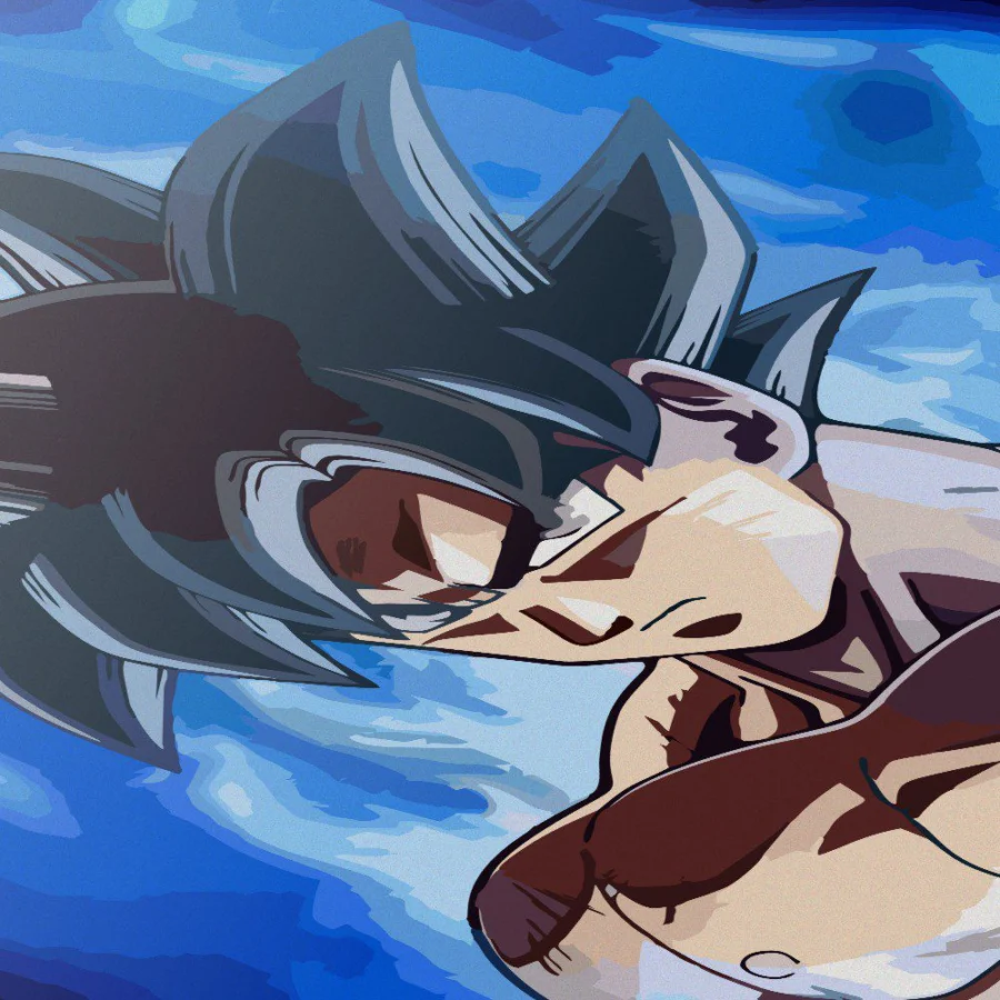 Cuadro de Goku ultra instinto - Dragon Ball