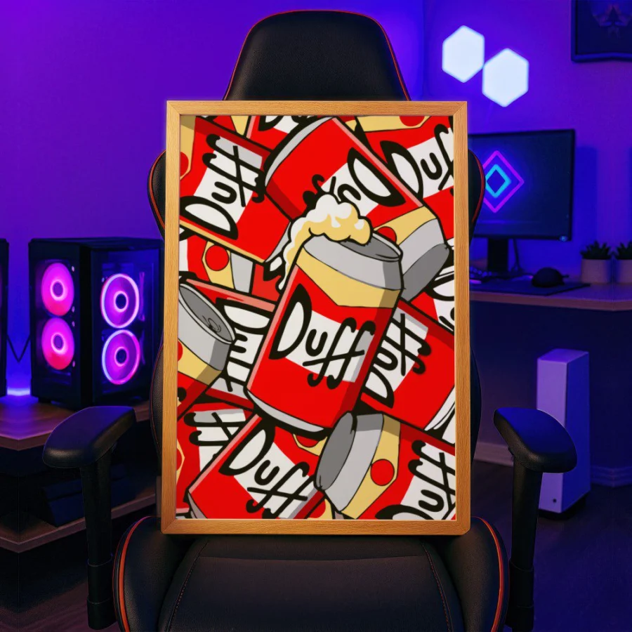 Cuadro de Cerveza Duff - Los Simpson