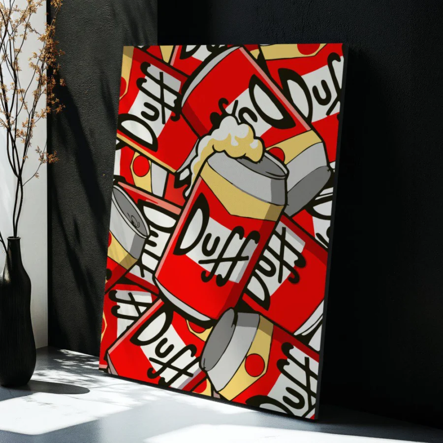 Cuadro de Cerveza Duff - Los Simpson