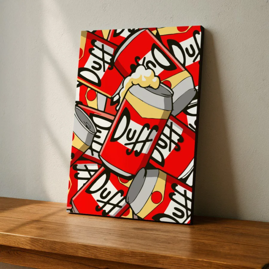 Cuadro de Cerveza Duff - Los Simpson
