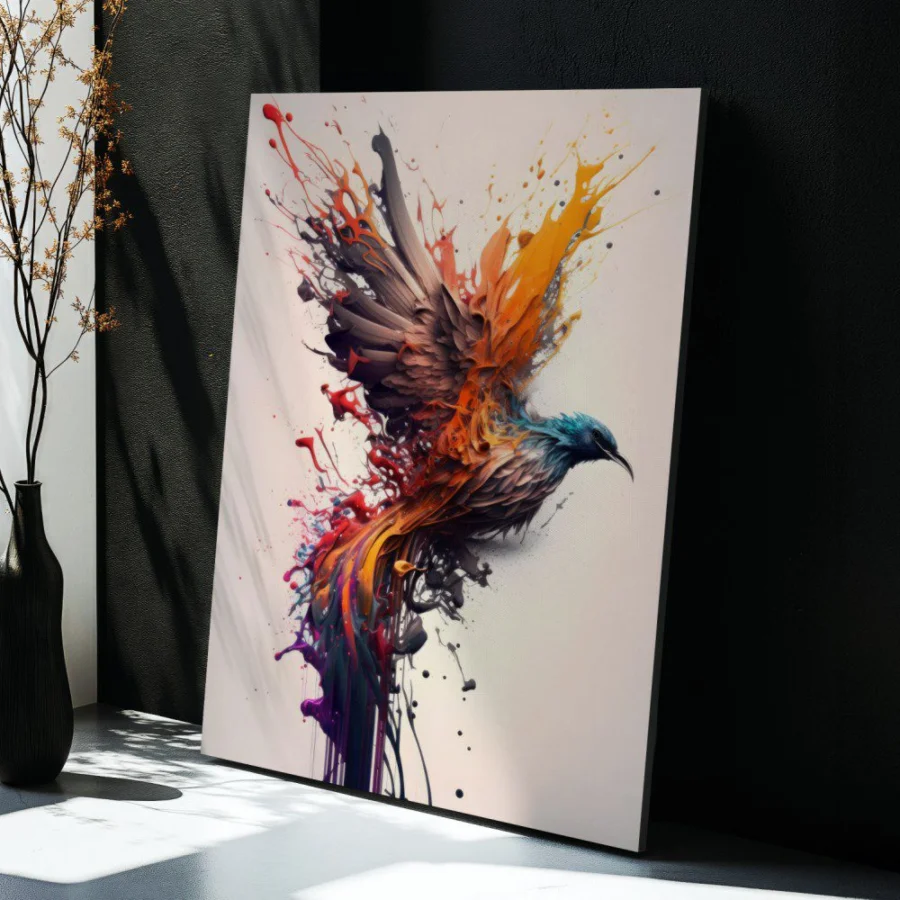 Cuadro de Fénix Acuarela