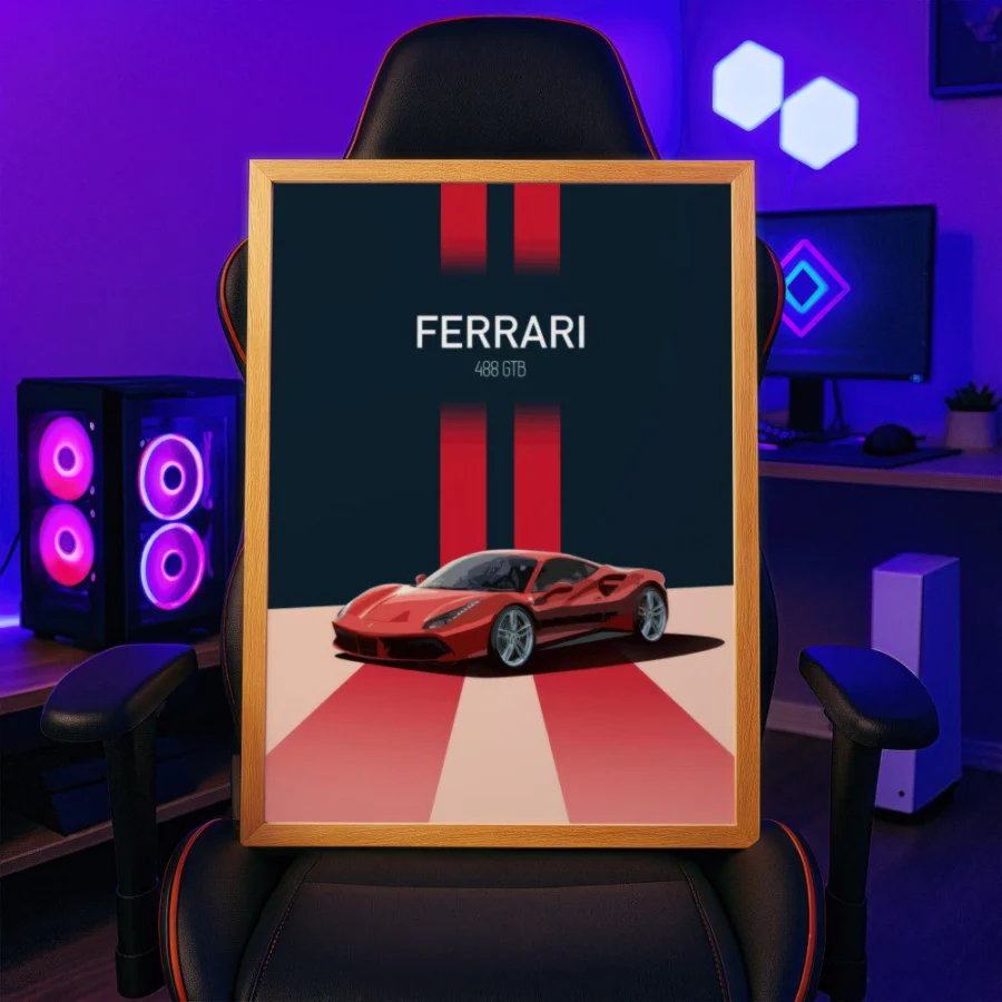 Cuadro de Ferrari 488 GTB