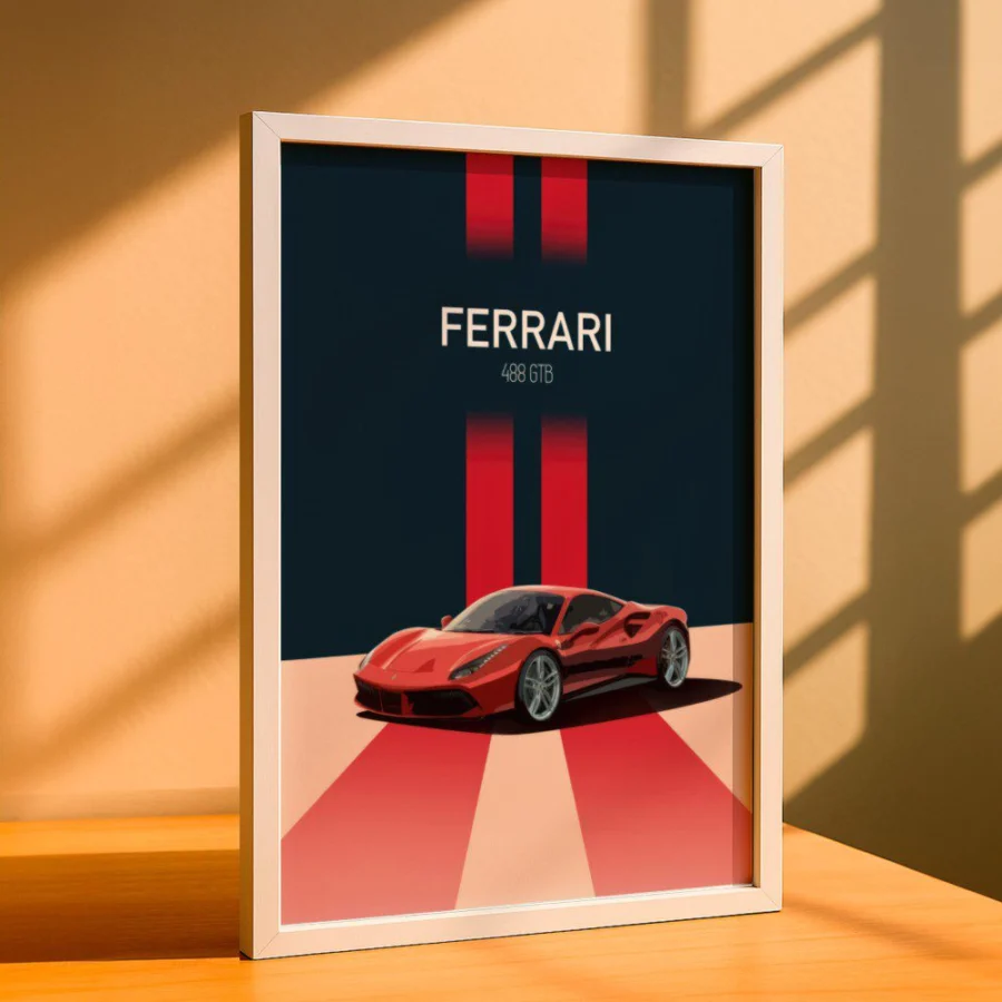 Cuadro de Ferrari 488 GTB