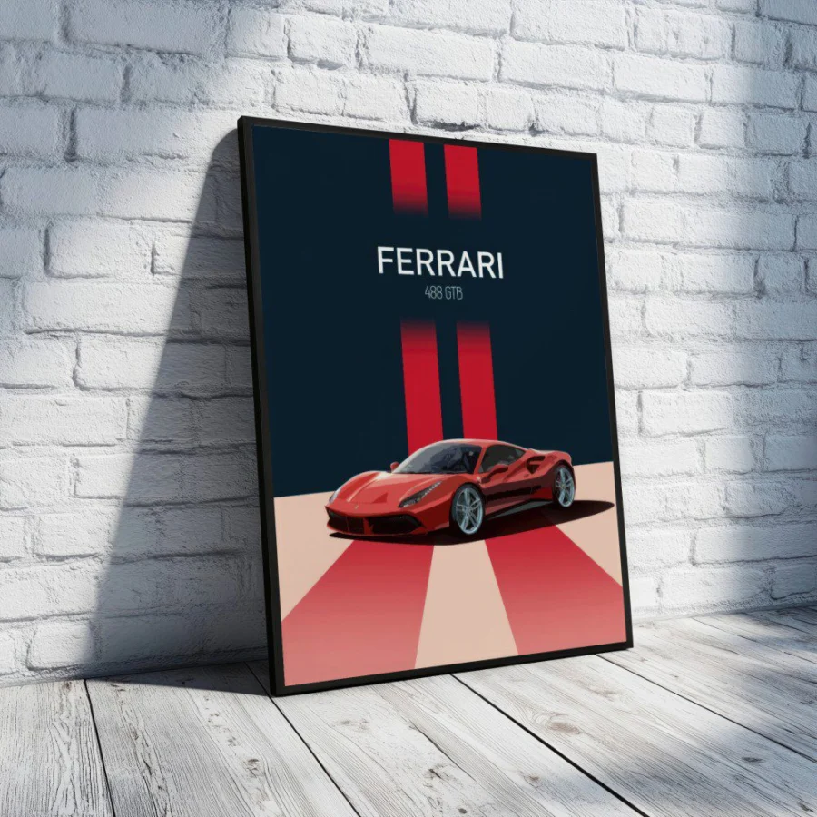 Cuadro de Ferrari 488 GTB