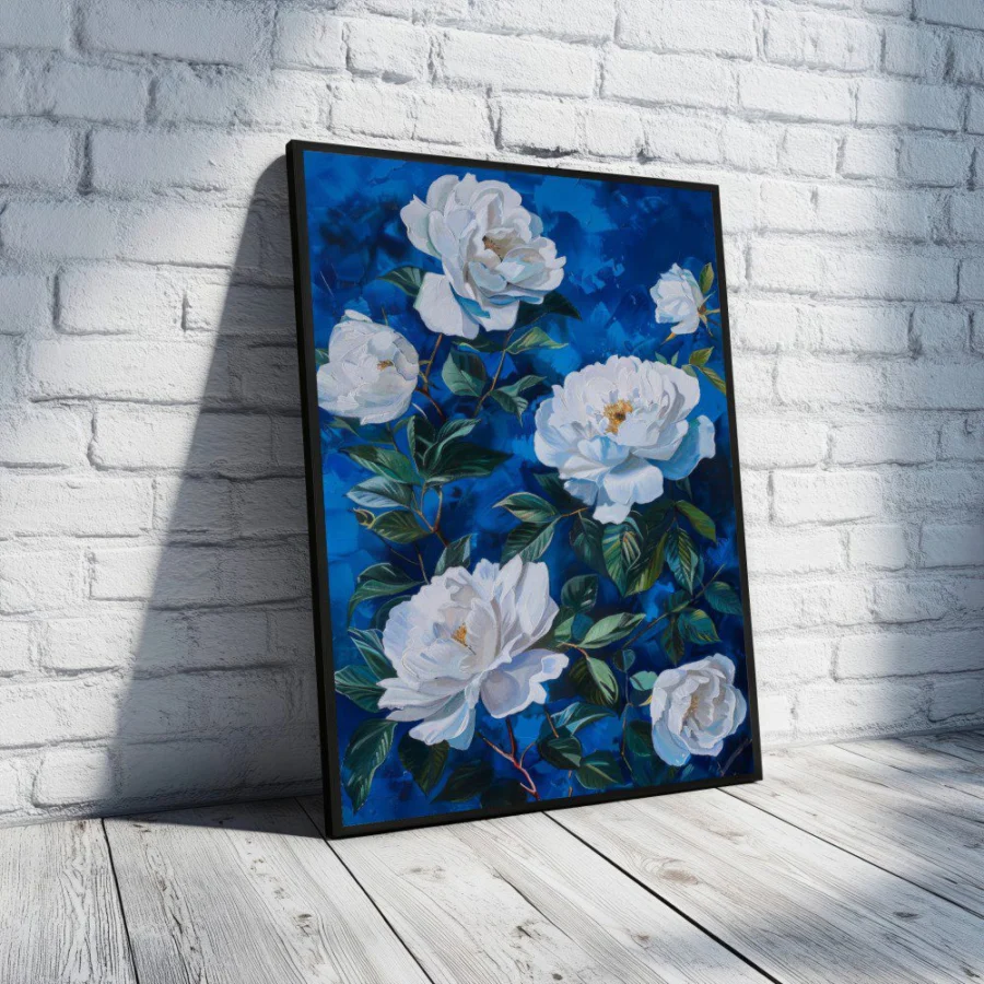 Cuadro de Flores Blanca