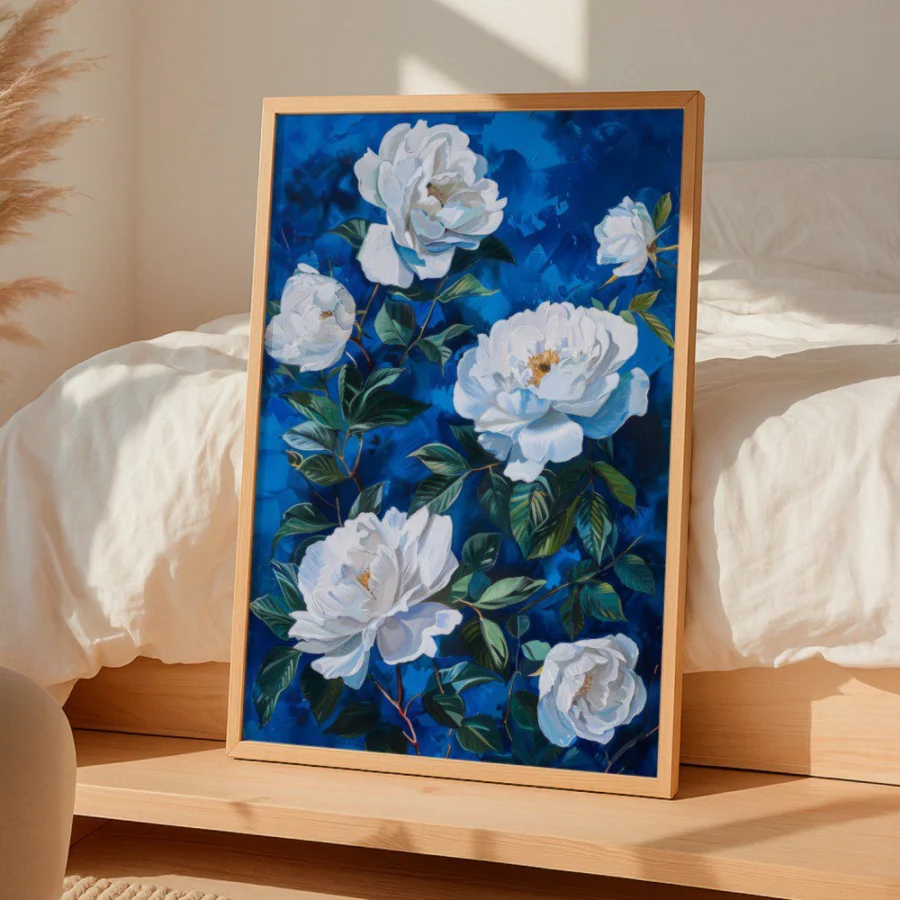 Cuadro de Flores Blanca