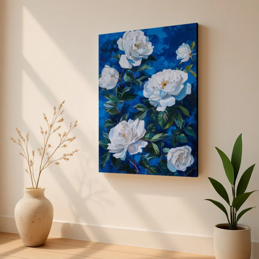 Cuadro de Flores Blanca