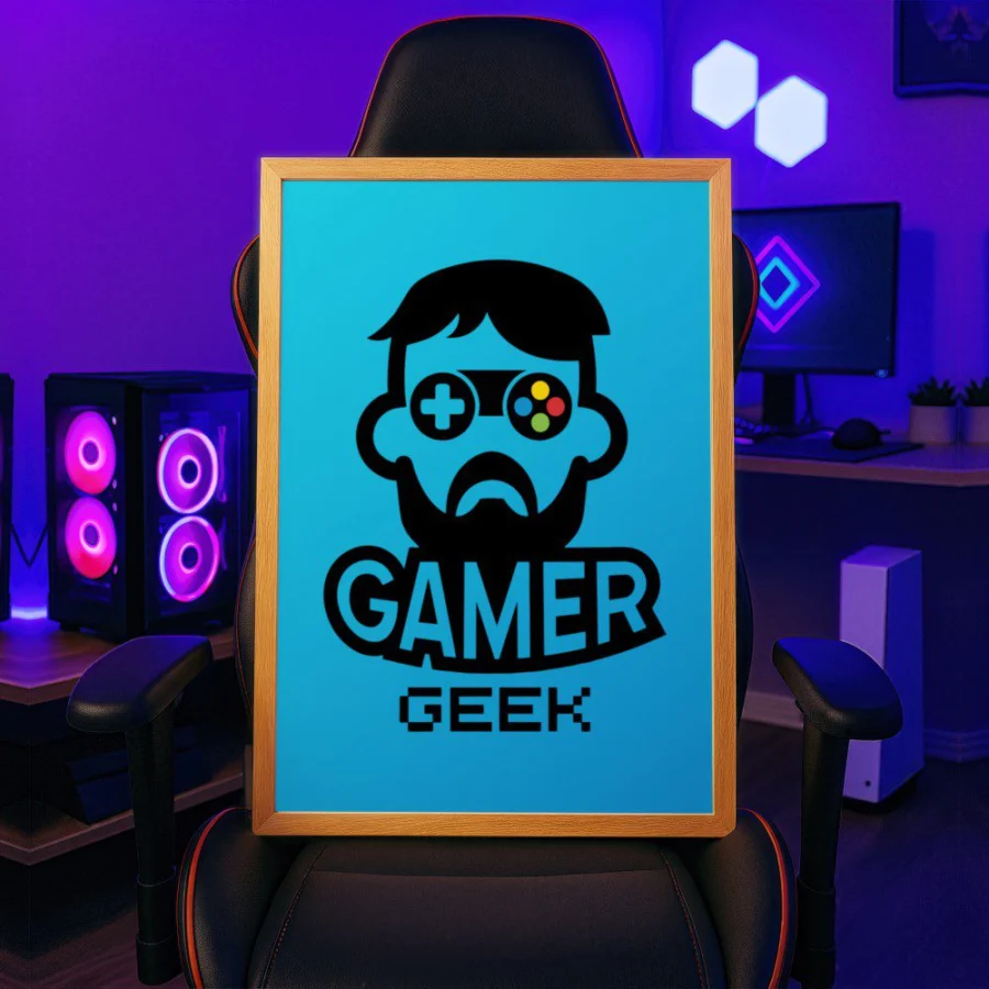 Cuadro de Gamer Geek