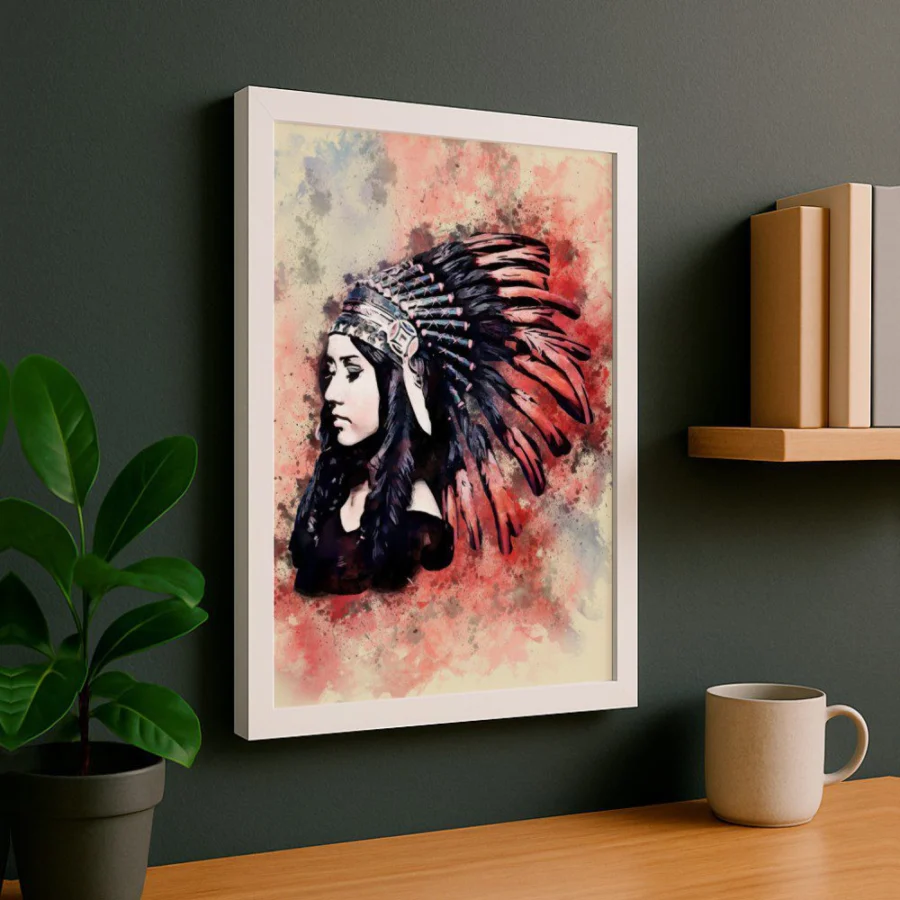Cuadro de India Apache