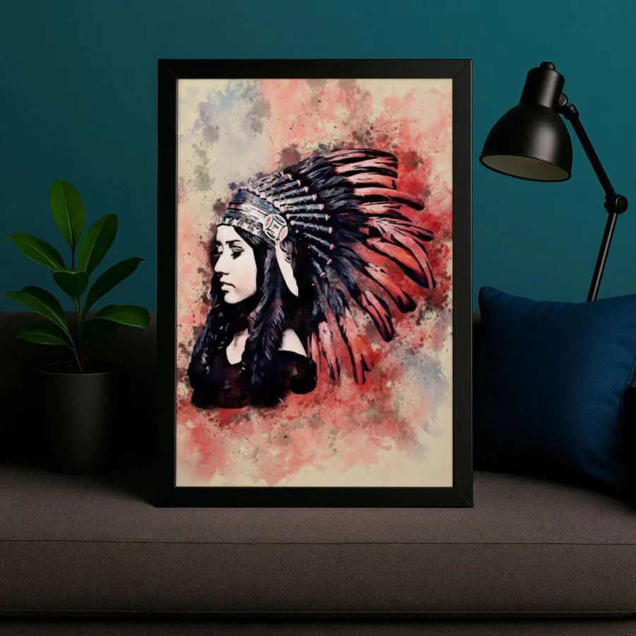 Cuadro de India Apache