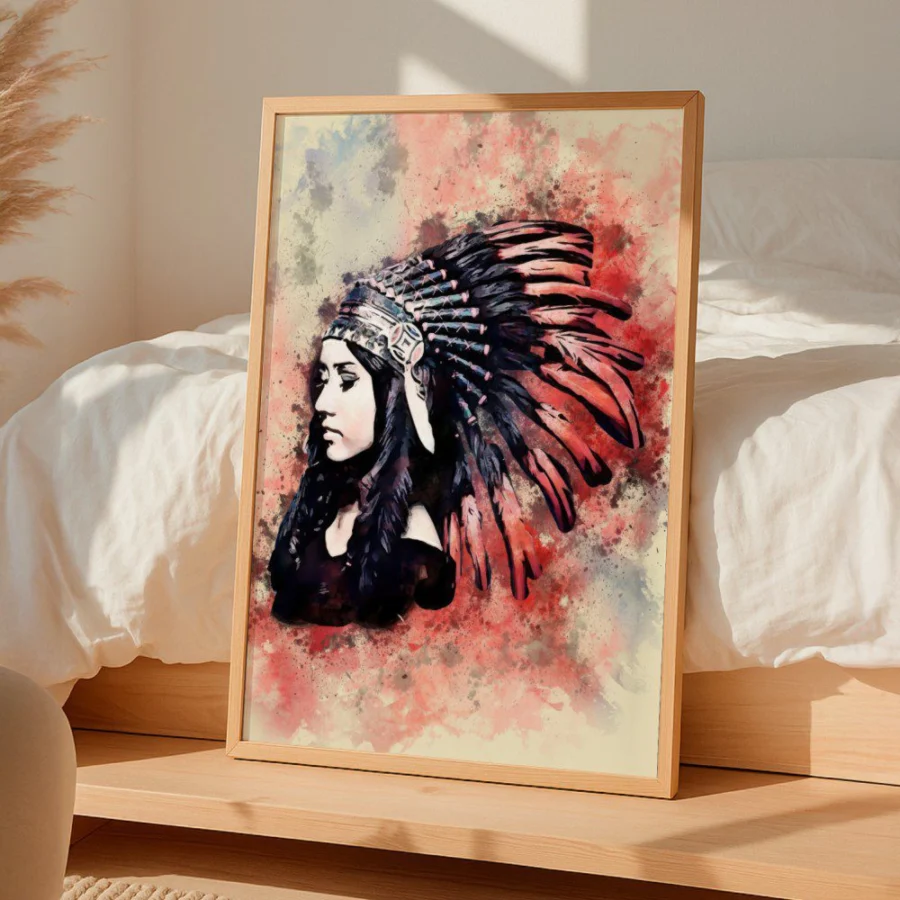 Cuadro de India Apache
