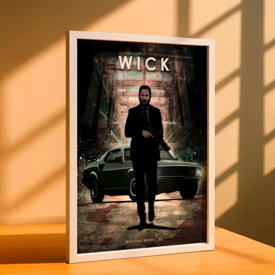 Cuadro de John Wick's Mustang