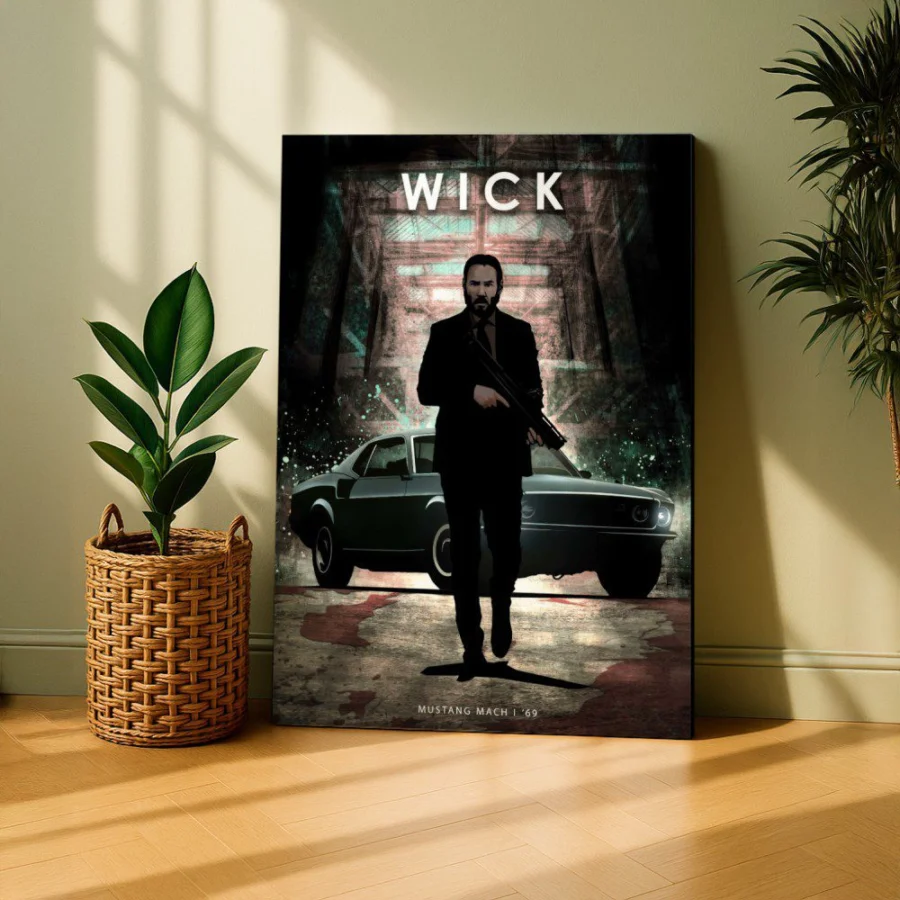 Cuadro de John Wick's Mustang