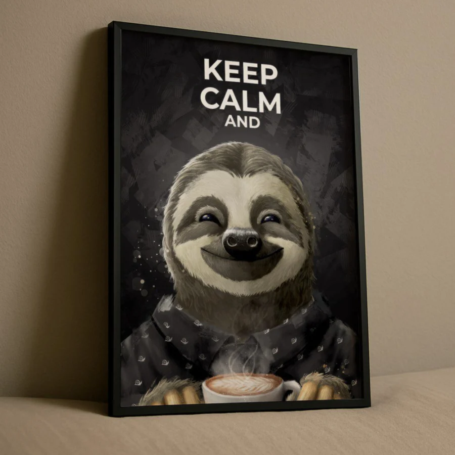 Cuadro de Keep Calm and Drink Coffee