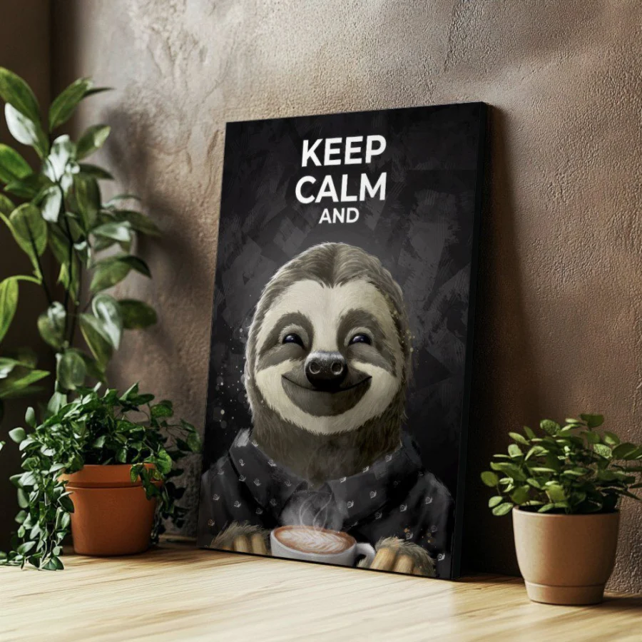 Cuadro de Keep Calm and Drink Coffee