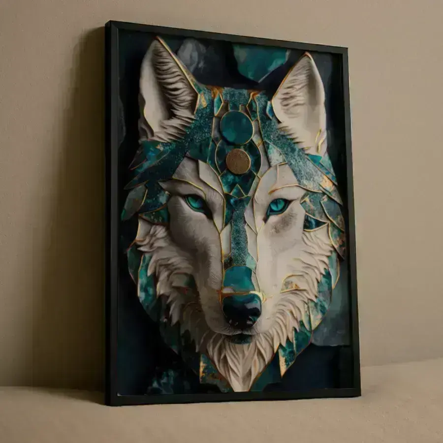 Cuadro de Lobo de Jade