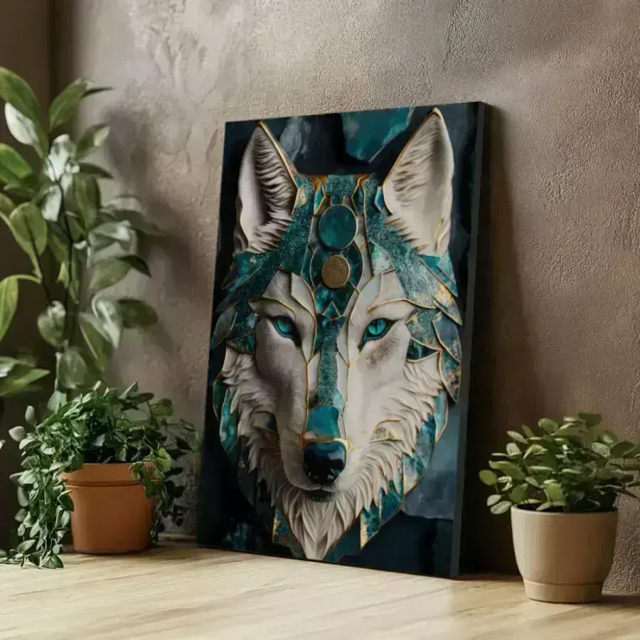 Cuadro de Lobo de Jade
