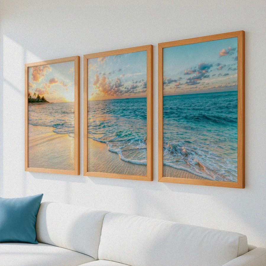 Mural Tríptico Playa