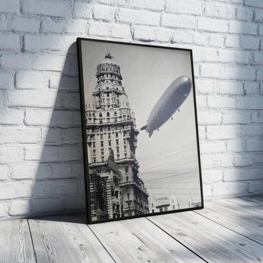 Cuadro de Graf Zeppelin en Montevideo