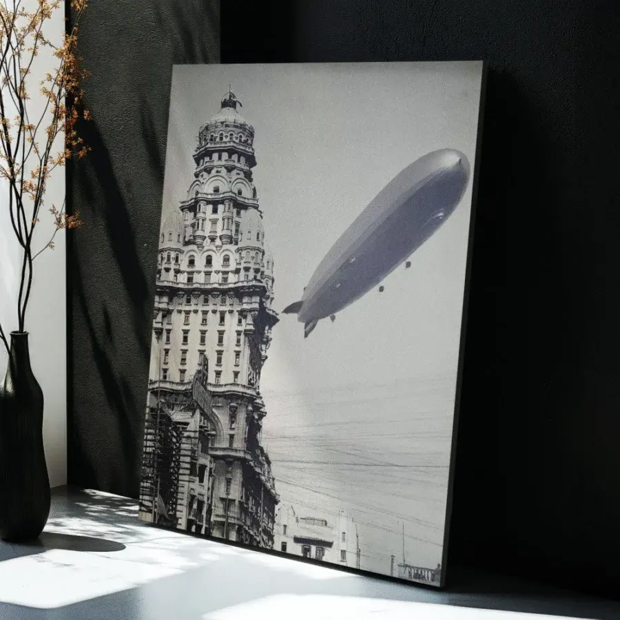 Cuadro de Graf Zeppelin en Montevideo