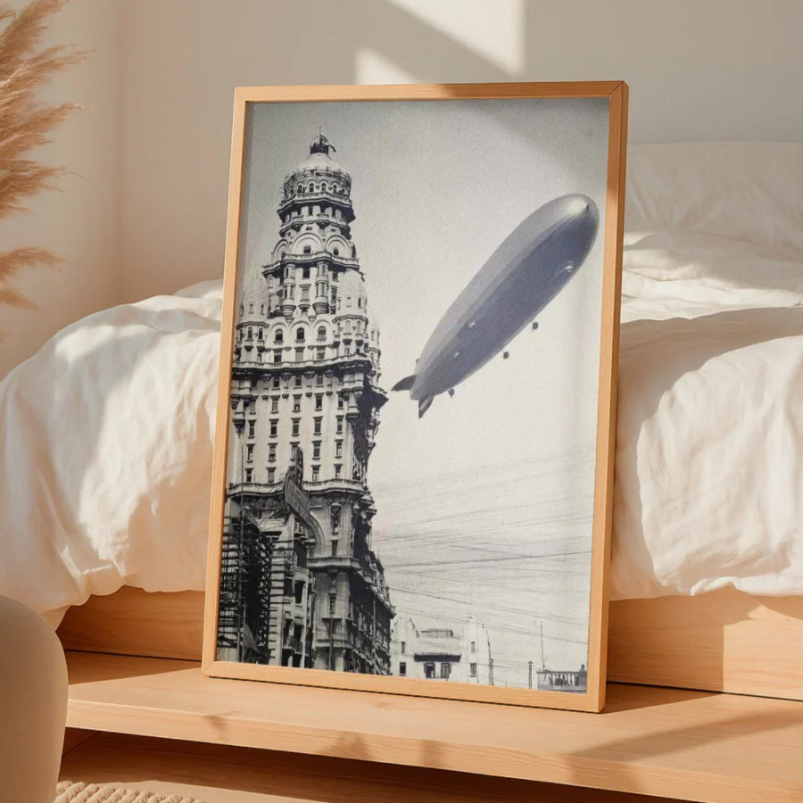 Cuadro de Graf Zeppelin en Montevideo