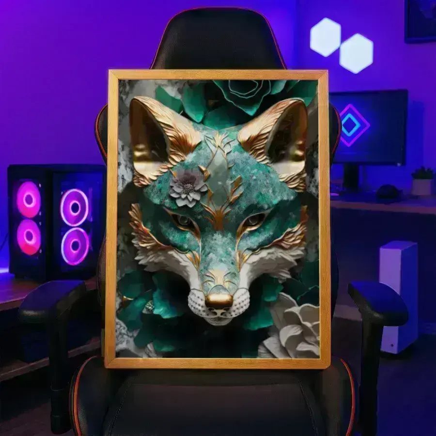 Cuadro de Zorro de Jade