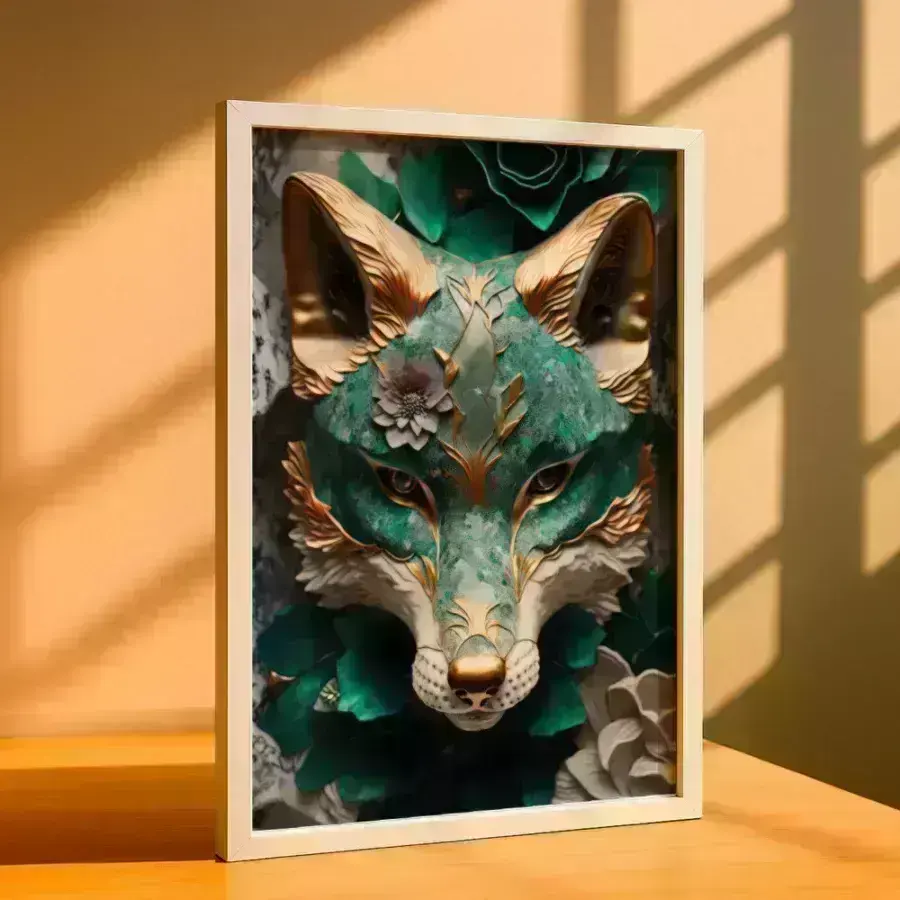 Cuadro de Zorro de Jade