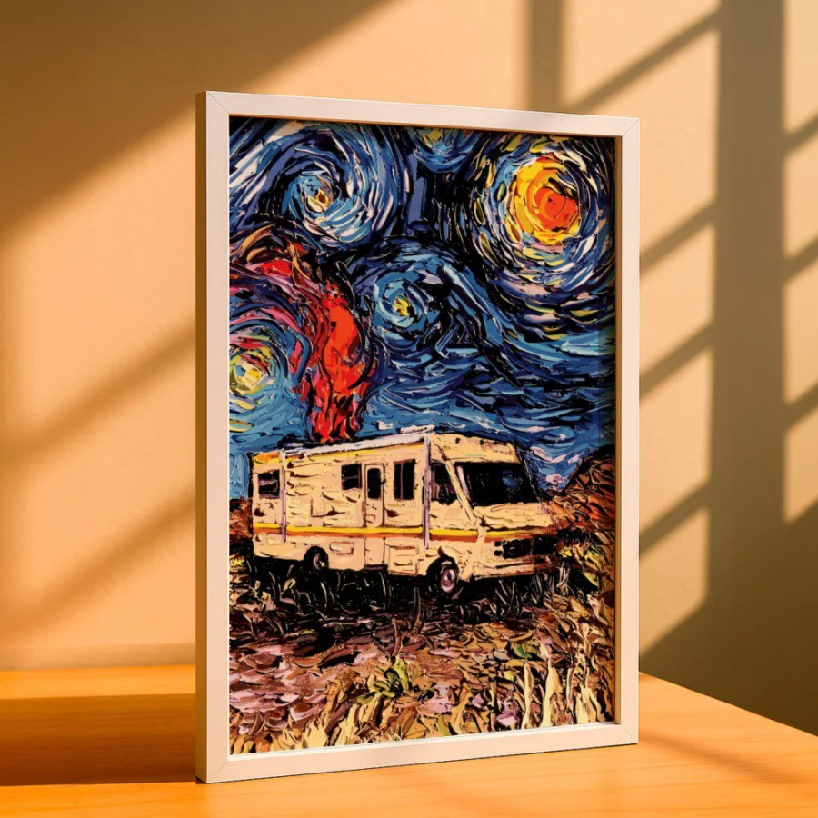 Cuadro de Breaking Bad x Noche Estrellada