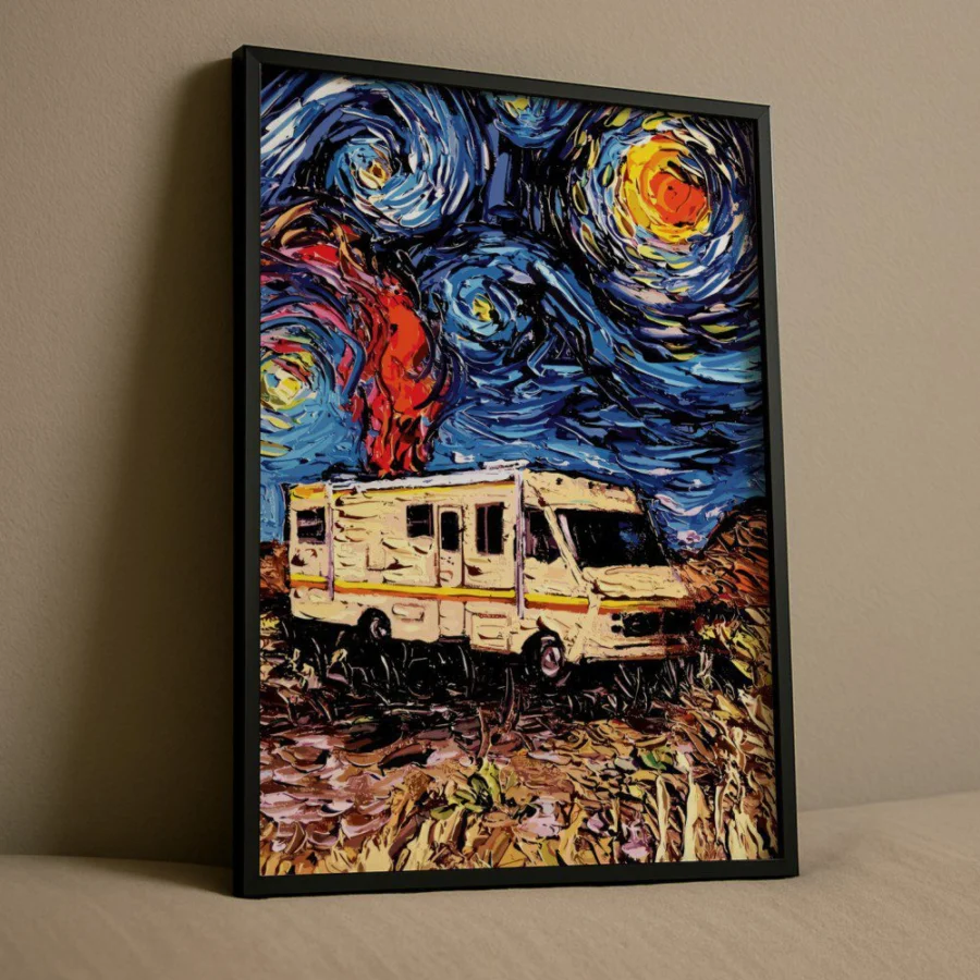 Cuadro de Breaking Bad x Noche Estrellada