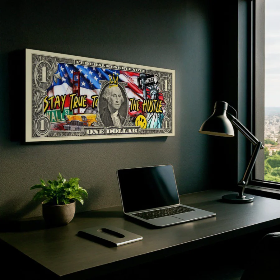 Mural Billete American Dream