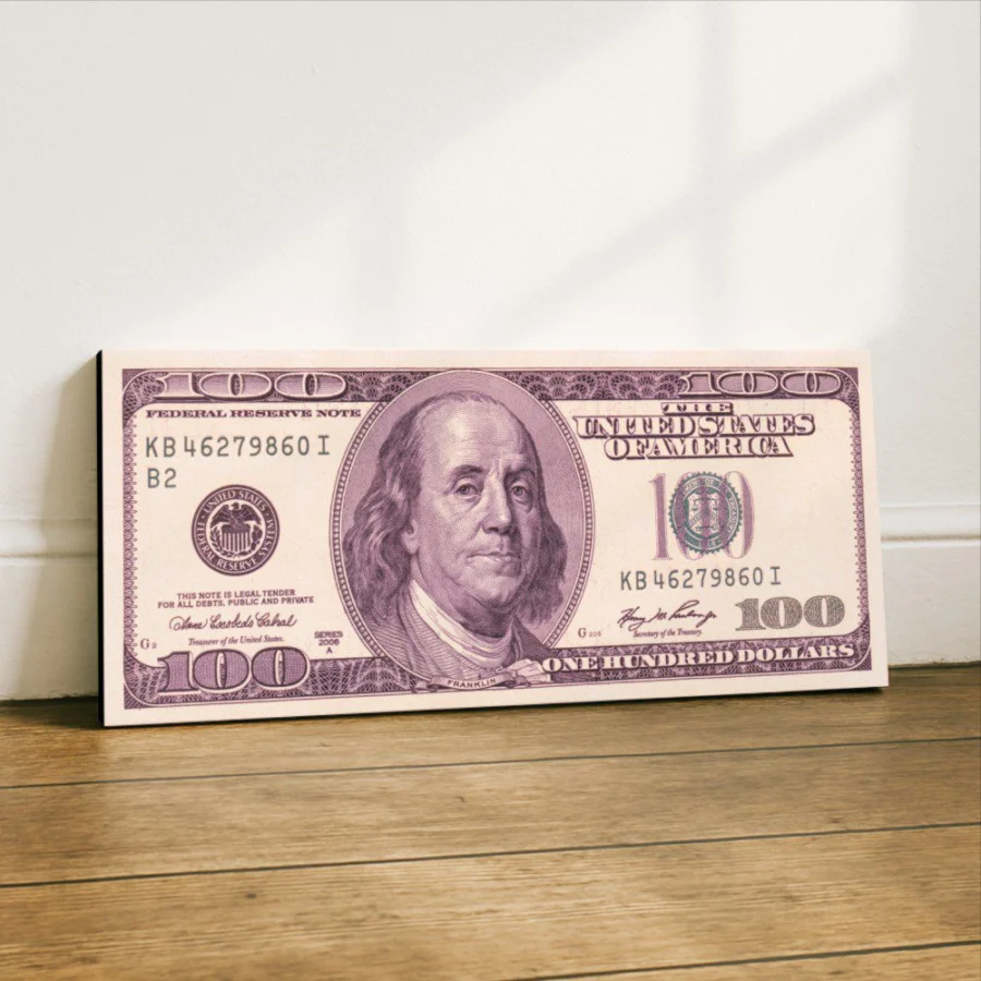 Mural Billete Rosado