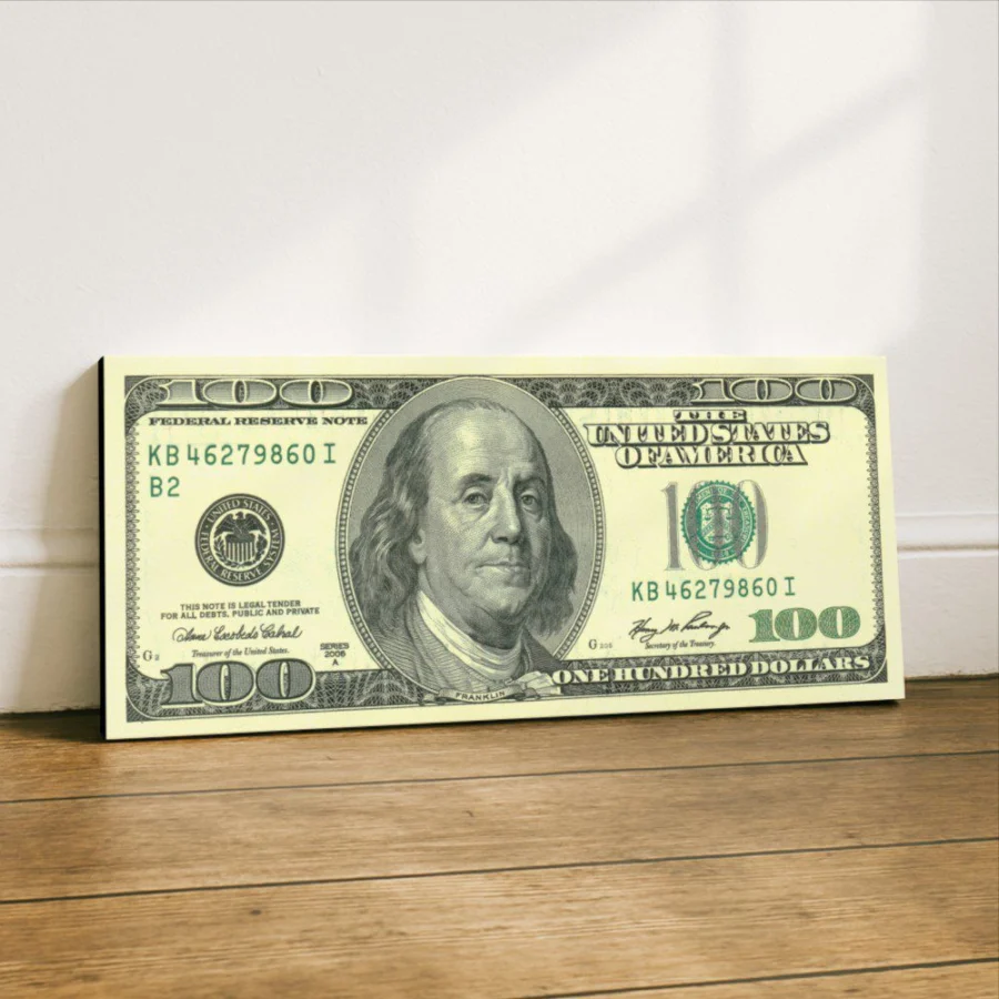 Mural Billete 100 Dólares