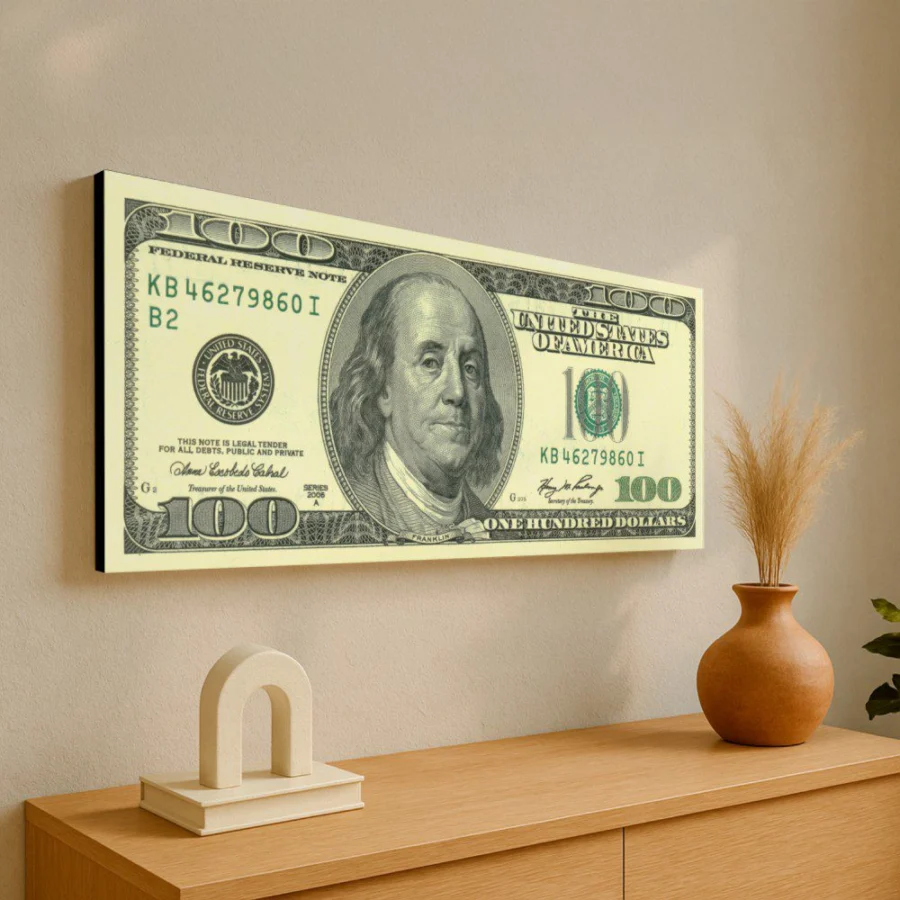 Mural Billete 100 Dólares