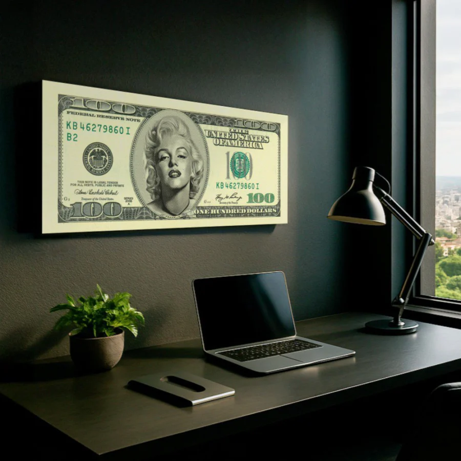 Mural Billete Marilyn Monroe