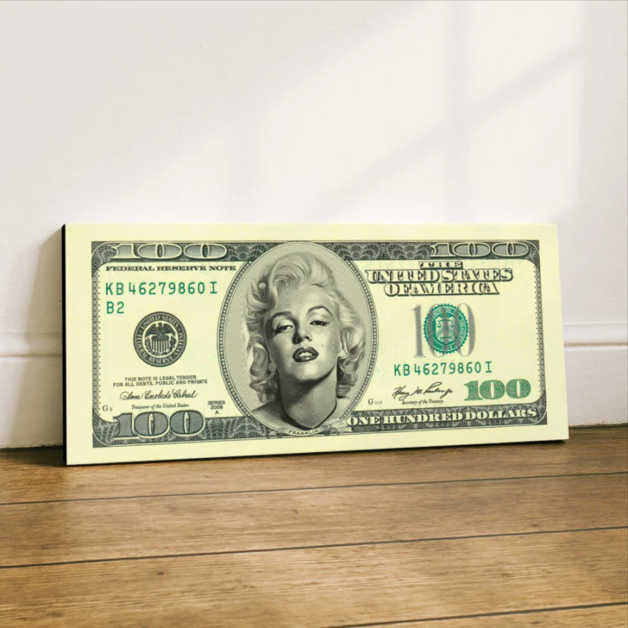 Mural Billete Marilyn Monroe