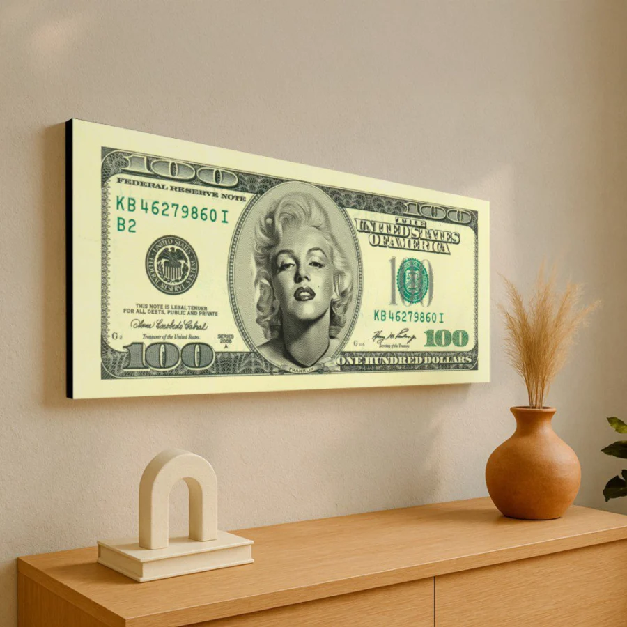 Mural Billete Marilyn Monroe