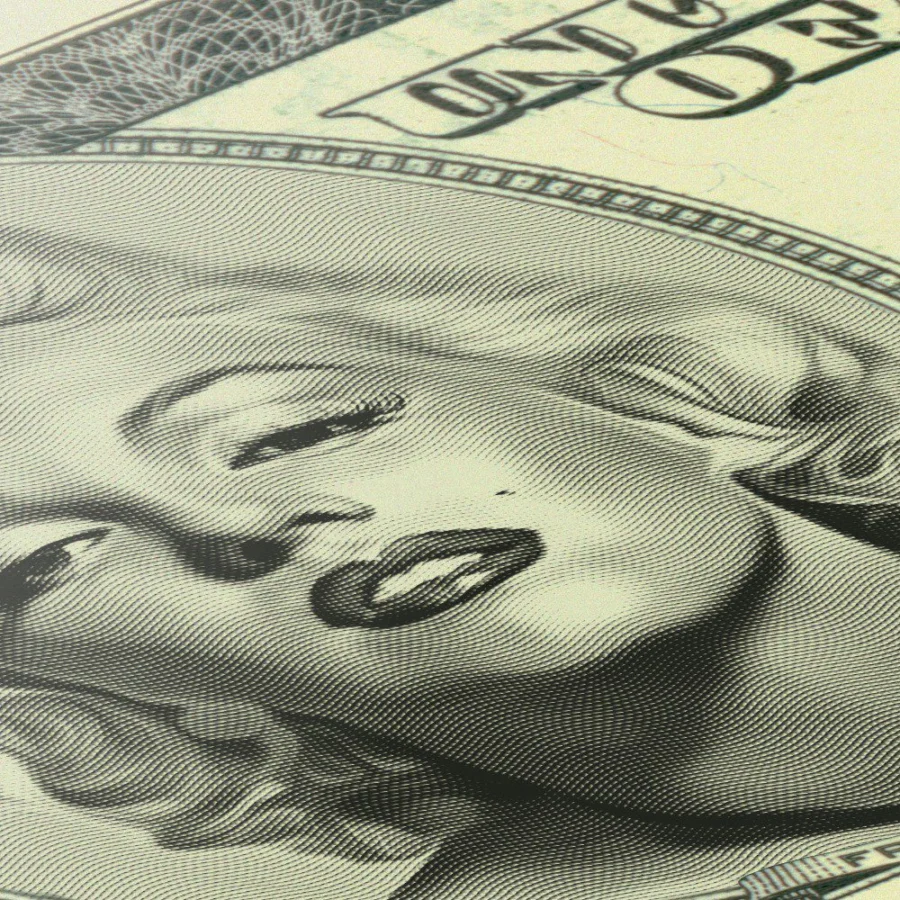 Mural Billete Marilyn Monroe