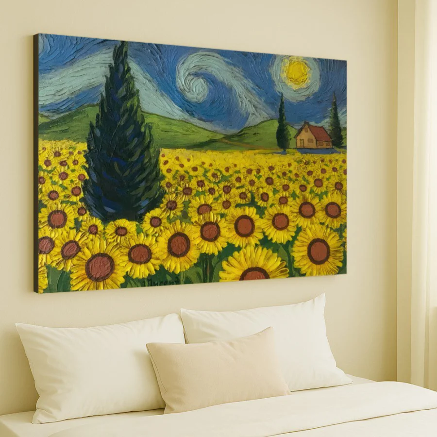 Cuadro de Campo de Girasoles - Van Gogh
